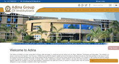 Desktop Screenshot of adina.edu.in