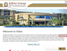 Tablet Screenshot of adina.edu.in